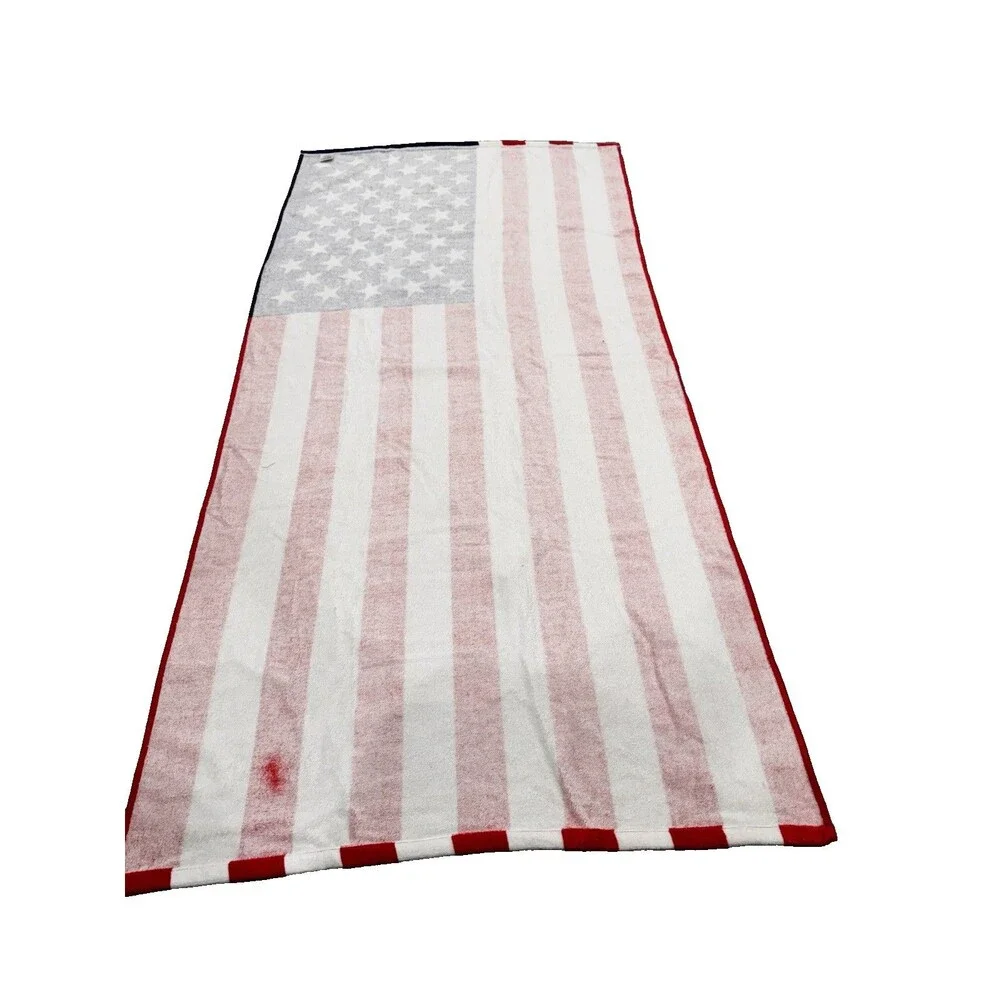 Patriotic American Flag 30 x 60 Beach Towel 100% Cotton